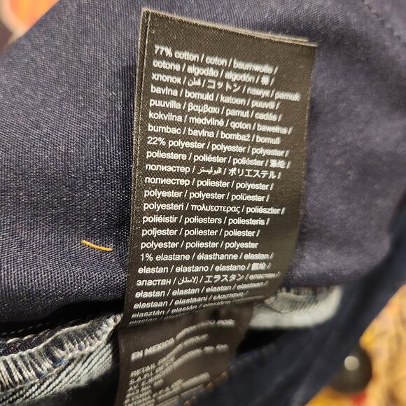 Farm Rio Dark Denim wavy trim jumpsuit size large - Picture 8 of 8